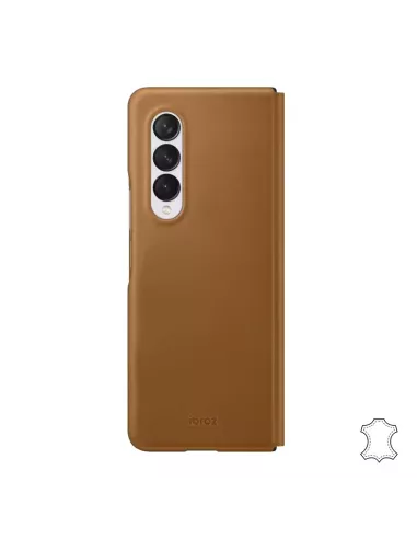 Samsung Galaxy Z Fold 3 (5G) - Etui Flip Cuir Véritable - Camel | I...