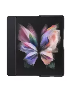 Samsung Galaxy Z Fold 3 (5G) - Flip Case Genuine Leather - Black | Ibroz 2