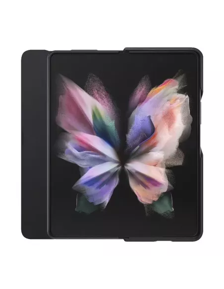 Samsung Galaxy Z Fold 3 (5G) - Etui Flip Cuir Véritable - Noir | Ibroz