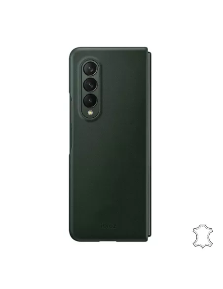 Samsung Galaxy Z Fold 3 (5G) - Etui Flip Cuir Véritable - Vert Sequ...