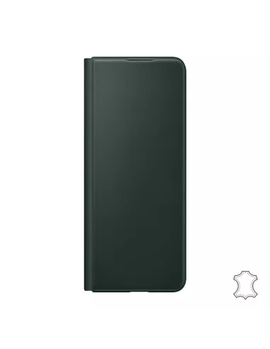 Samsung Galaxy Z Fold 3 (5G) - Etui Flip Cuir Véritable - Vert Sequ...