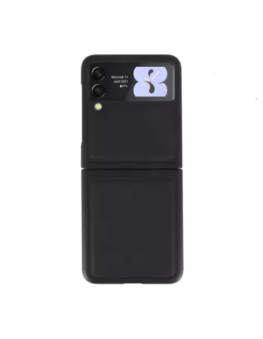 Samsung Galaxy Z Flip 3 (5G) - Flip Case Genuine Leather - Black | Ibroz