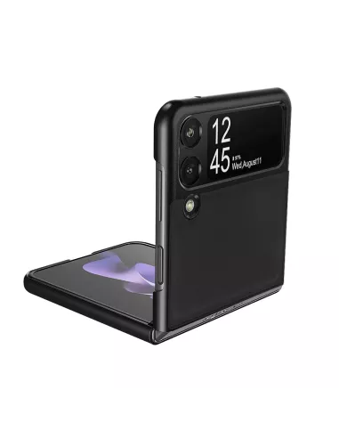 Samsung Galaxy Z Flip 3 (5G) - Flip Case Genuine Leather - Black | Ibroz