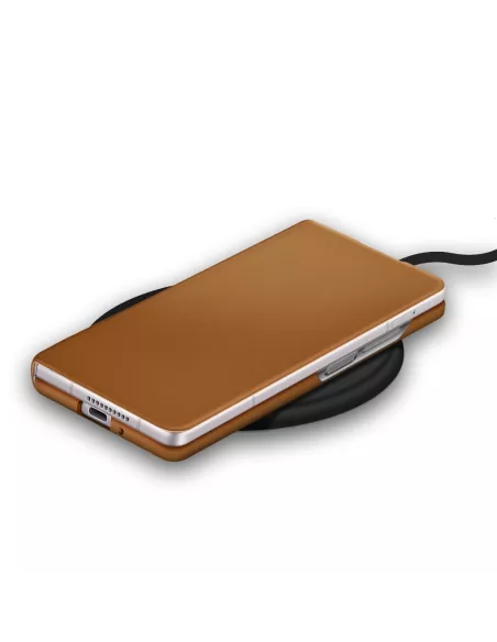 Samsung Galaxy Z Fold 3 (5G) - Etui Flip Cuir Véritable - Camel | I...