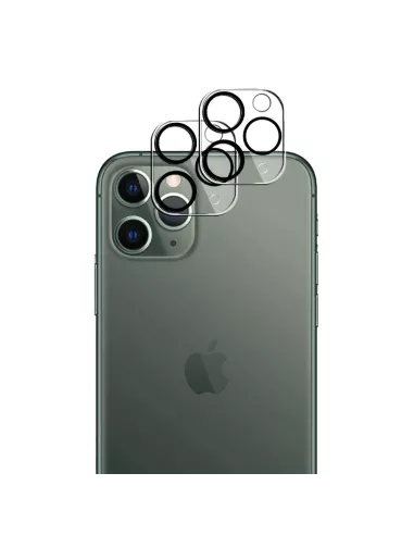 Lot de 2 Protections objectif caméra pour iPhone 11 Pro en verre tr...