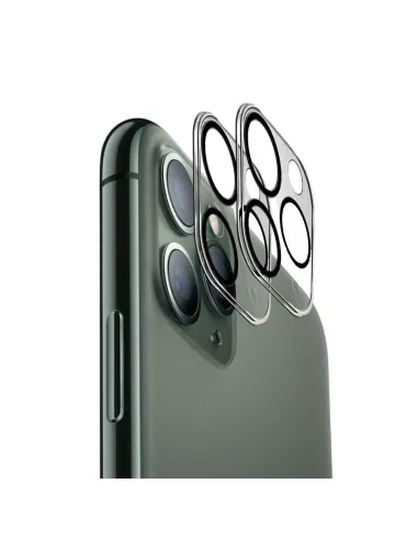 Lot de 2 Protections objectif caméra pour iPhone 11 Pro en verre tr...