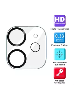 Set of 2 tempered glass camera lens protectors for iPhone 11...