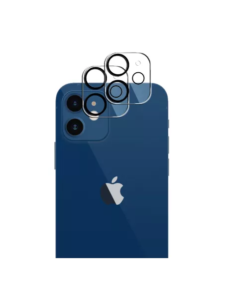 Lot de 2 Protections objectif caméra pour iPhone 12 en verre trempé...