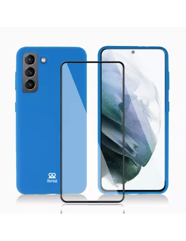 Samsung Galaxy S21 (5G) Coque Liquid Silicone + Protection Ecran (5...