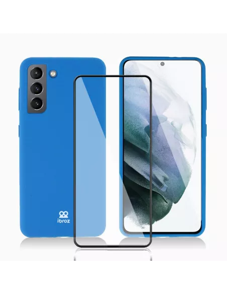 Samsung Galaxy S21 (5G) Coque Liquid Silicone + Protection Ecran (5...