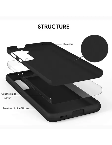 Samsung Galaxy S21 (5G) Coque Liquid Silicone + Protection Ecran (5...