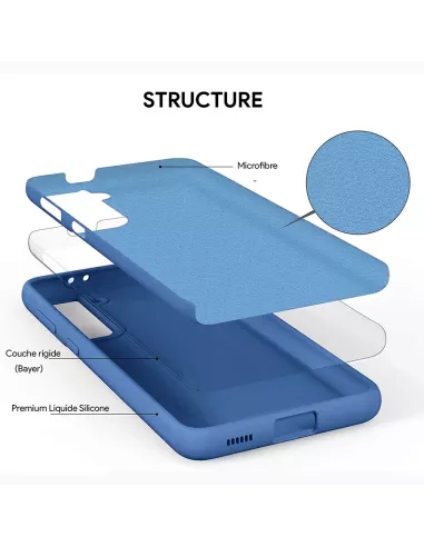 Samsung Galaxy S21 (5G) Coque Liquid Silicone + Protection Ecran (5...