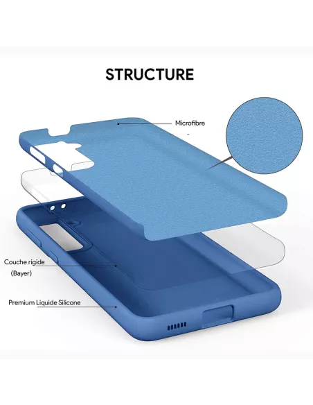Samsung Galaxy S21 (5G) Coque Liquid Silicone + Protection Ecran (5...