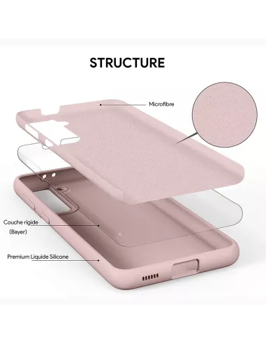 Samsung Galaxy S21 (5G) Coque Liquid Silicone + Protection Ecran (5...