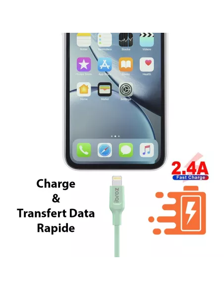 iPhone, iPad, AirPod cable - Lightning to USB type A - Charge and ...