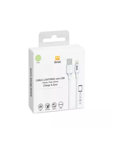 Câble iPhone, iPad, AirPod - Lightning vers USB type A - Charge et ...