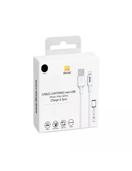 iPhone, iPad, AirPod cable - Lightning to USB type A - Charge and ...