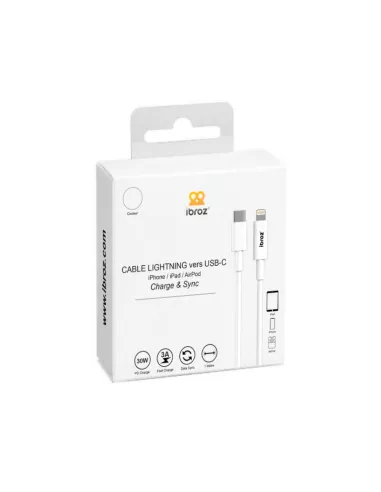 Câble iPhone, iPad, AirPod - Lightning vers USB-C (30W-3A) - Fast C...