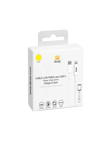iPhone, iPad, AirPod cable - Lightning to USB-C (30W-3A) - Fast C...