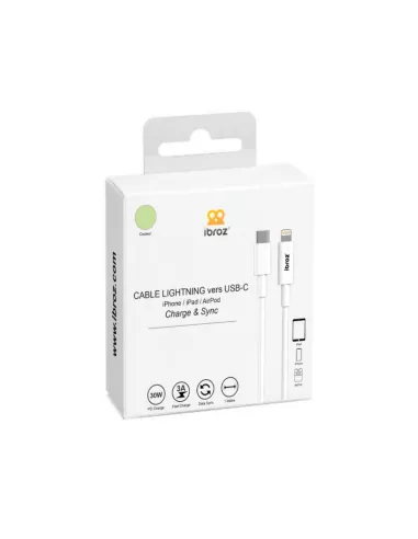 iPhone, iPad, AirPod cable - Lightning to USB-C (30W-3A) - Fast C...