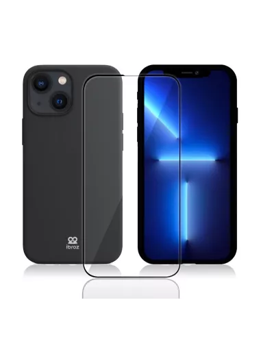 Apple iPhone 13 (6.1") Coque Liquid Silicone + Verre Trempé 9H (5D)...