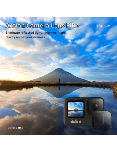 CPL Anti-Reflective Polarizing Filter for GoPro Hero 11, Hero 10, Her...