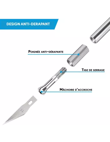 Cutter scalpel pour travaux de précision réparation PCB, modélisme....