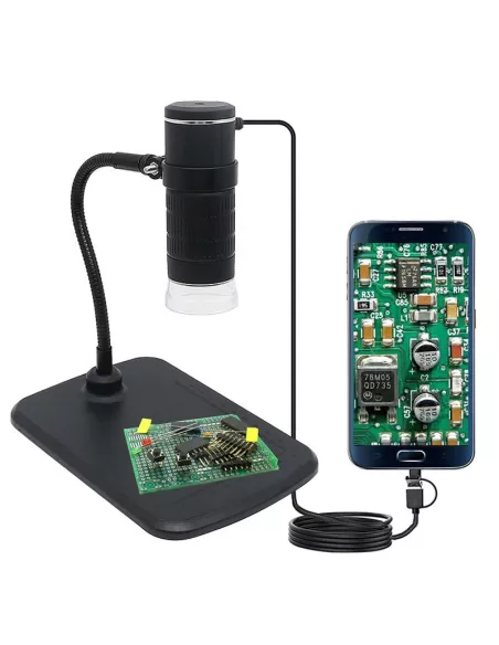 Microscope Digital Connecté - 1000x pour réparation électronique sm...