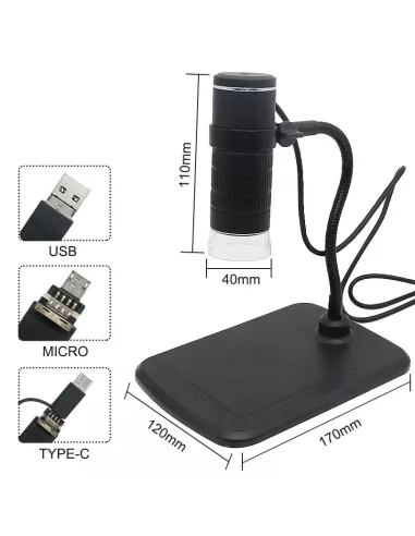 Connected Digital Microscope - 1000x for electronic sm...