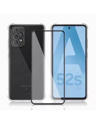Samsung Galaxy A52-A52s Pack Shockproof Case + Screen Protector 9H ...