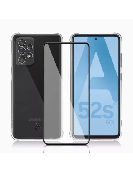 Samsung Galaxy A52-A52s Pack Shockproof Case + Screen Protector 9H ...