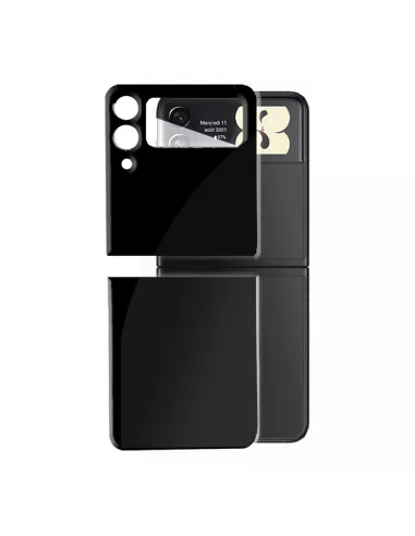 Samsung Galaxy Z Flip 3 Tempered glass back protector - Black ...