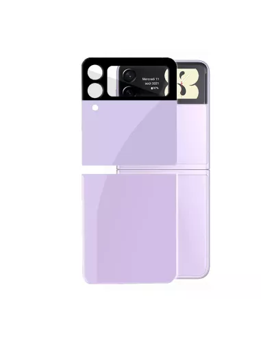 Samsung Galaxy Z Flip 3 Tempered glass back protector - Mauve ...