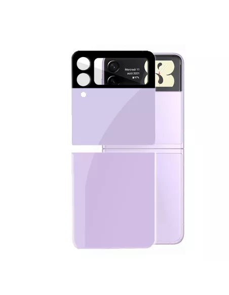Samsung Galaxy Z Flip 3 Tempered glass back protector - Mauve ...