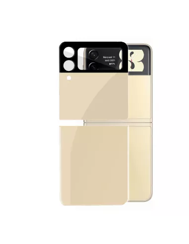 Samsung Galaxy Z Flip 3 Tempered glass back protector - Gold |...