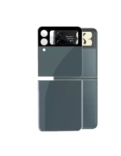 Samsung Galaxy Z Flip 3 Tempered glass back protector - Green...