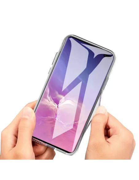Galaxy S10 Plus Coque Inoglass en verre trempé + Verre trempé 9H | ...