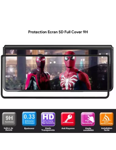 Samsung Galaxy Z Fold 3 Protection écran avant 9H (5D) et arrière e...