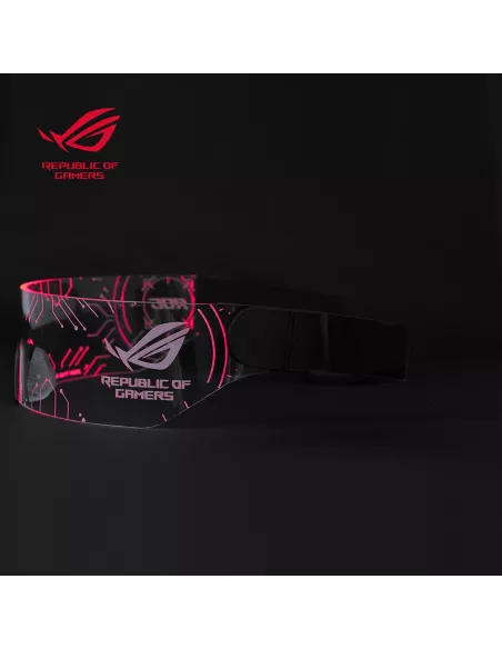 Asus ROG Lunettes CyberPunk Tron Cybergoth - Goggle Glass - Rouge |...