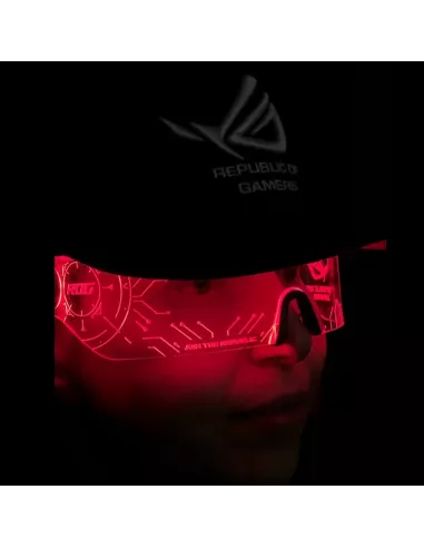 Asus ROG Lunettes CyberPunk Tron Cybergoth - Goggle Glass - Rouge |...