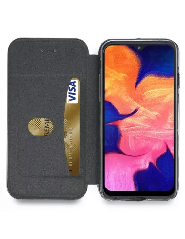 Samsung Galaxy A10 Leather Case Folio CLAM | Ibroz