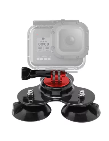 Support Auto Triple Ventouse pour Gopro et caméra sport | Ibroz