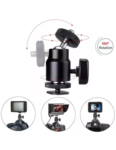 Adaptateur moniteur et Gopro rotule pivotante sur Reflex | Ibroz