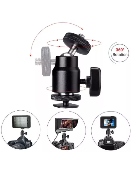 Adaptateur moniteur et Gopro rotule pivotante sur Reflex | Ibroz