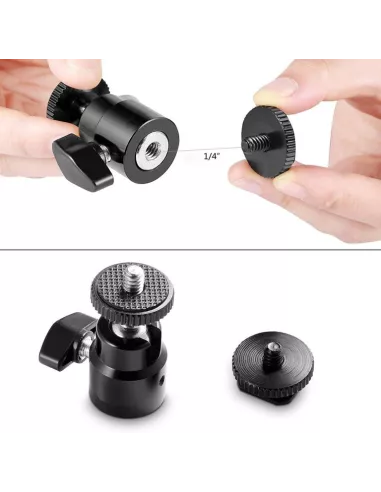 Monitor and Gopro swivel head adapter for SLR | Ibroz