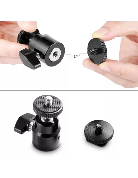 Monitor and Gopro swivel head adapter for SLR | Ibroz