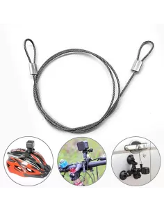 Câble acier de fixation sécurité Gopro et caméras sport | Ibroz