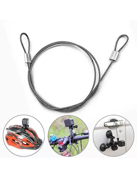 Câble acier de fixation sécurité Gopro et caméras sport | Ibroz