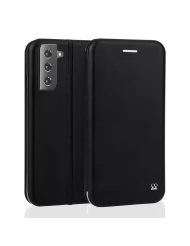 Samsung Galaxy S21 FE Etui Cuir Folio Clam - Noir | Ibroz