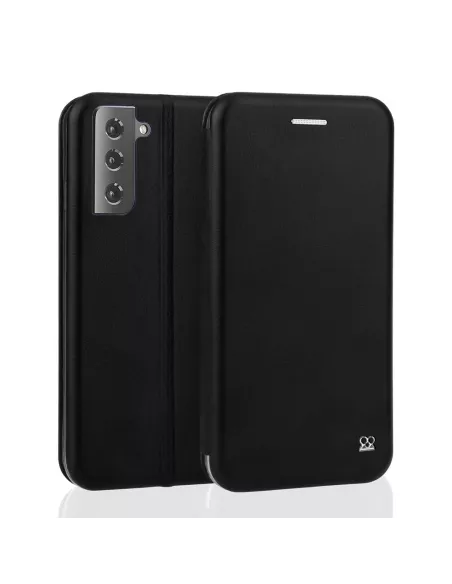 Samsung Galaxy S21 FE Etui Cuir Folio Clam - Noir | Ibroz